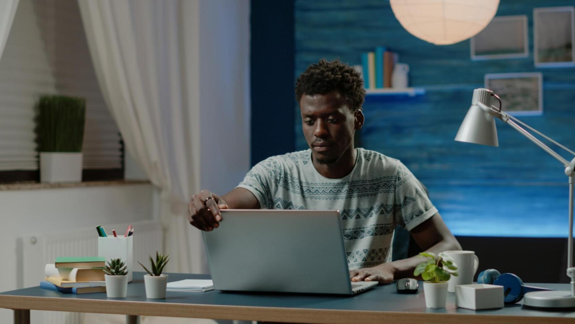 Modern office workspace with financial documents, calculators, and budget analysis spreadsheets on desk